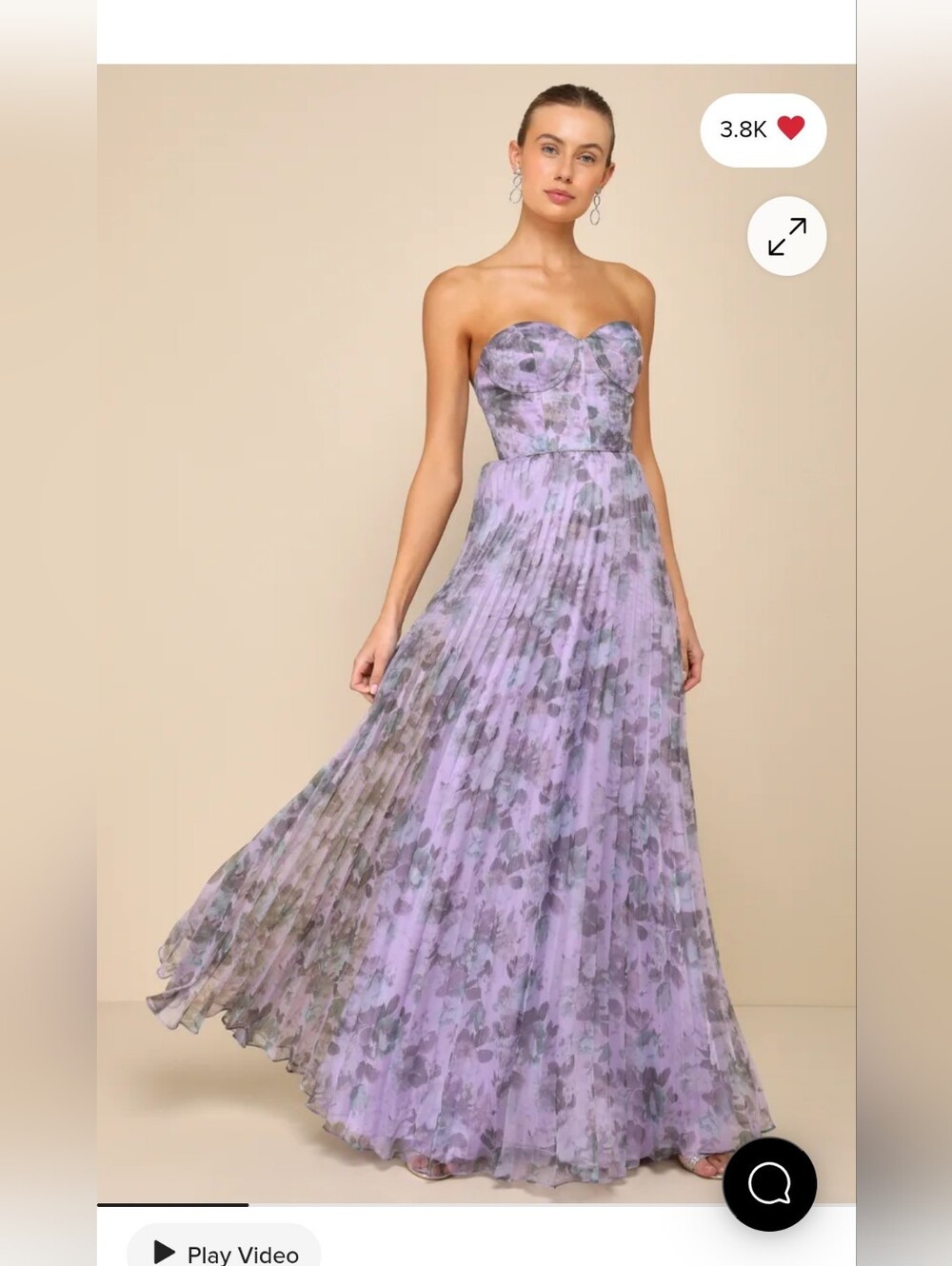 Most Beautiful Day Purple Multi Floral Print Organza Maxi Dress